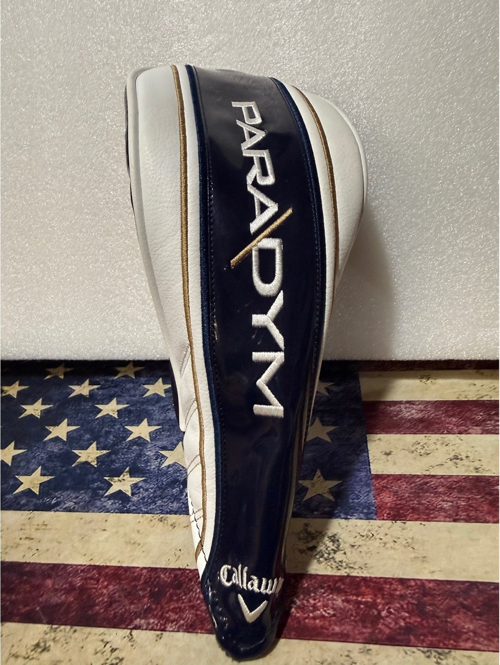 Callaway Paradym 3 Wood Fairway Golf Headcover Navy White Adjustable Tag